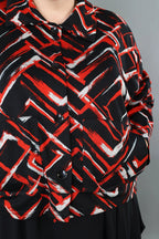 AKH Fashion · Jacke · Jacquelle · 6910 · Schwarz/Rot/Weiß