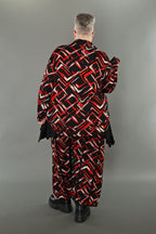 AKH Fashion · Jacke · Jacquelle · 6910 · Schwarz/Rot/Weiß