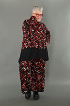 AKH Fashion · Jacke · Jacquelle · 6910 · Schwarz/Rot/Weiß