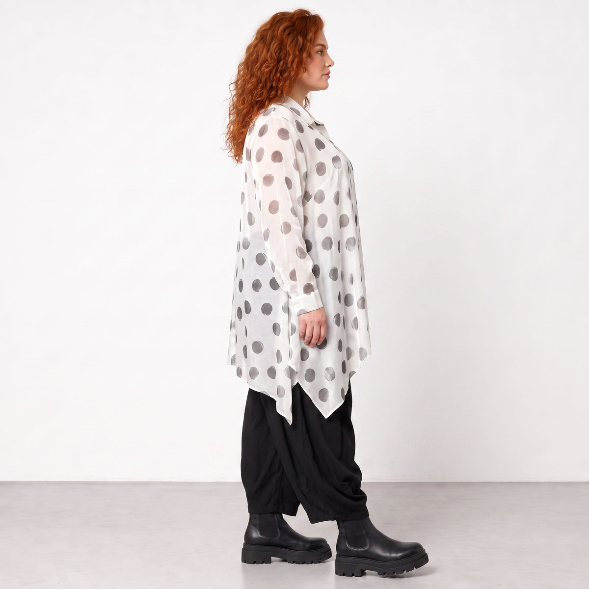 AKH Premium · Blouse · Amadora · 6917 · White/Grey