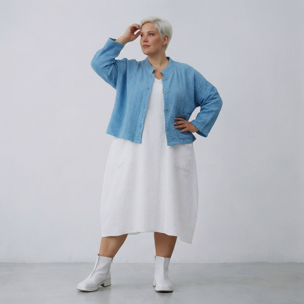 AKH Fashion 6929 Jacket, Turquoise