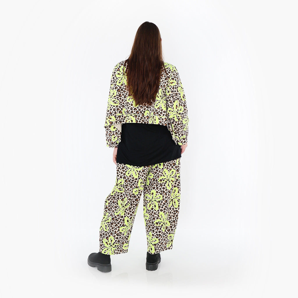 AKH Fashion · Überwurf · Francesca · 7011 · Beige/Braun/Neongrün