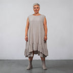 AKH Fashion 7023 Dress, Beige