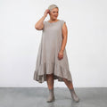 AKH Fashion 7023 Dress, Beige