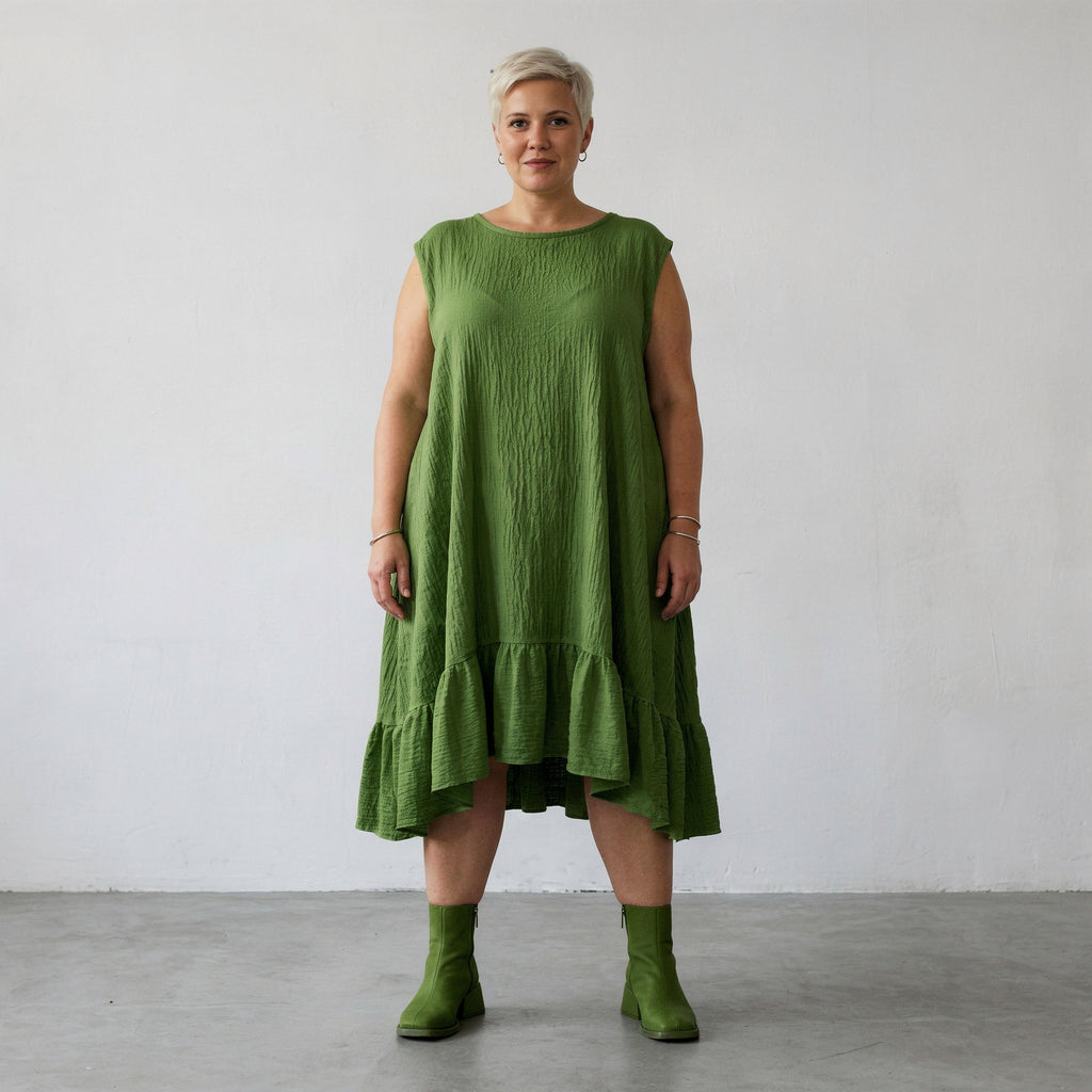 AKH Fashion 7023 Dress, Green