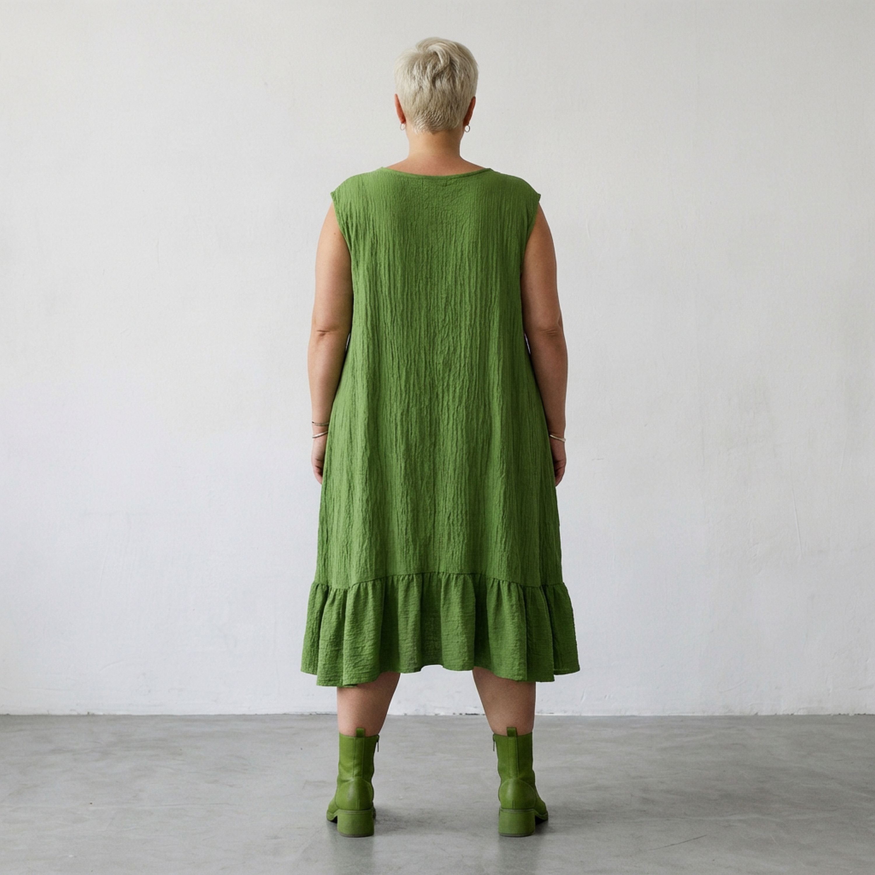 AKH Fashion 7023 Dress, Green