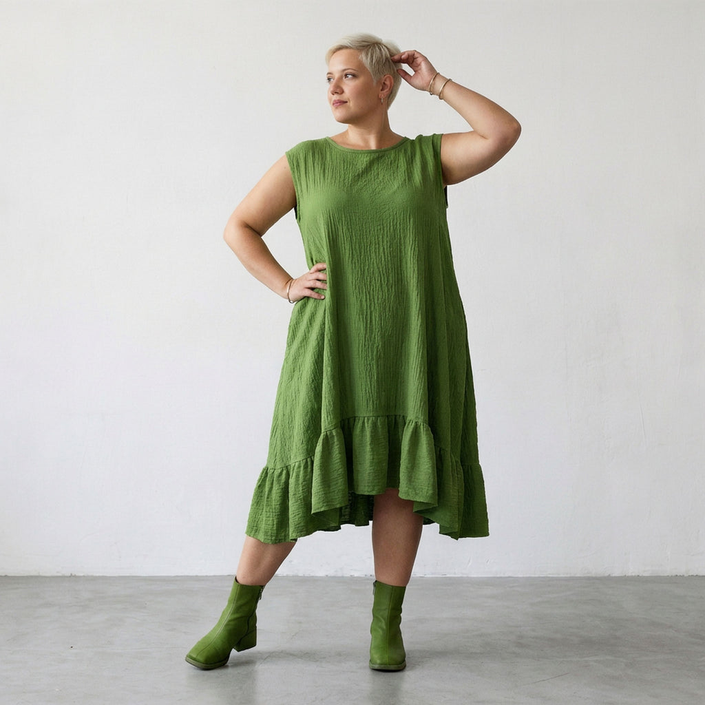 AKH Fashion 7023 Dress, Green