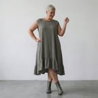 AKH Fashion 7023 Dress, Khaki