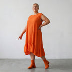 AKH Fashion 7023 Dress, Orange