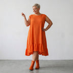 AKH Fashion 7023 Dress, Orange