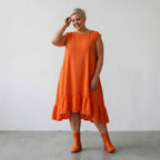 AKH Fashion 7023 Dress, Orange
