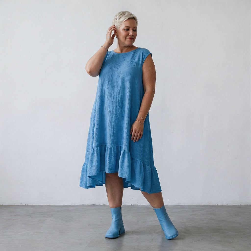 AKH Fashion 7023 Dress, Turquoise