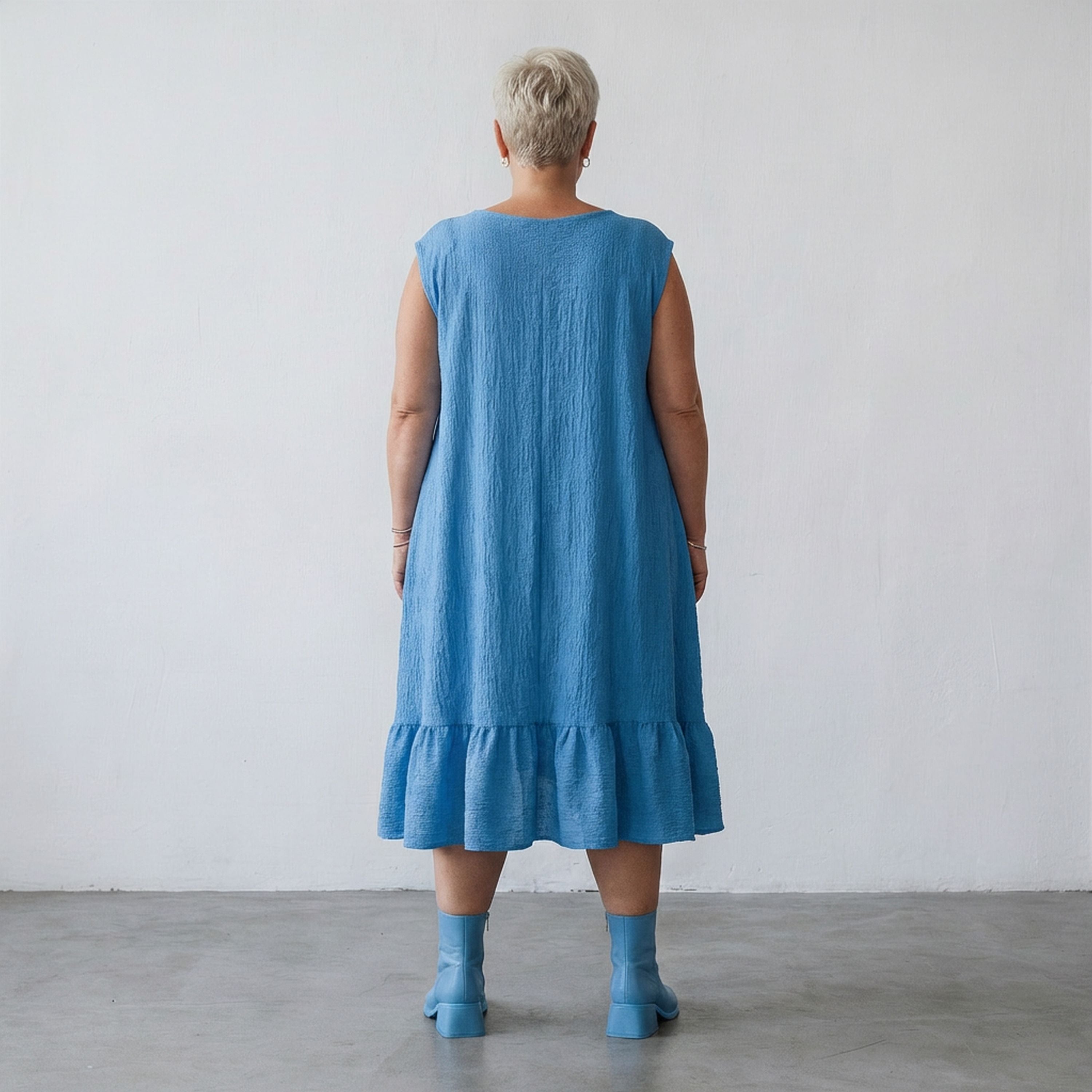 AKH Fashion 7023 Dress, Turquoise
