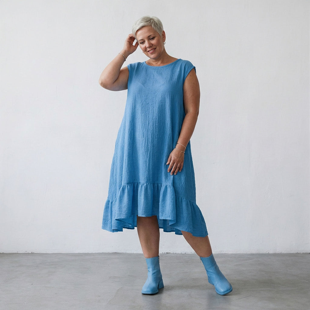 AKH Fashion 7023 Dress, Turquoise