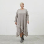 AKH Fashion 7024 Dress, Beige