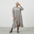 AKH Fashion 7024 Dress, Beige