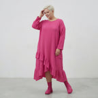 AKH Fashion 7024 Dress, Fuchsia