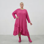 AKH Fashion 7024 Dress, Fuchsia