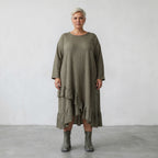 AKH Fashion 7024 Dress, Khaki
