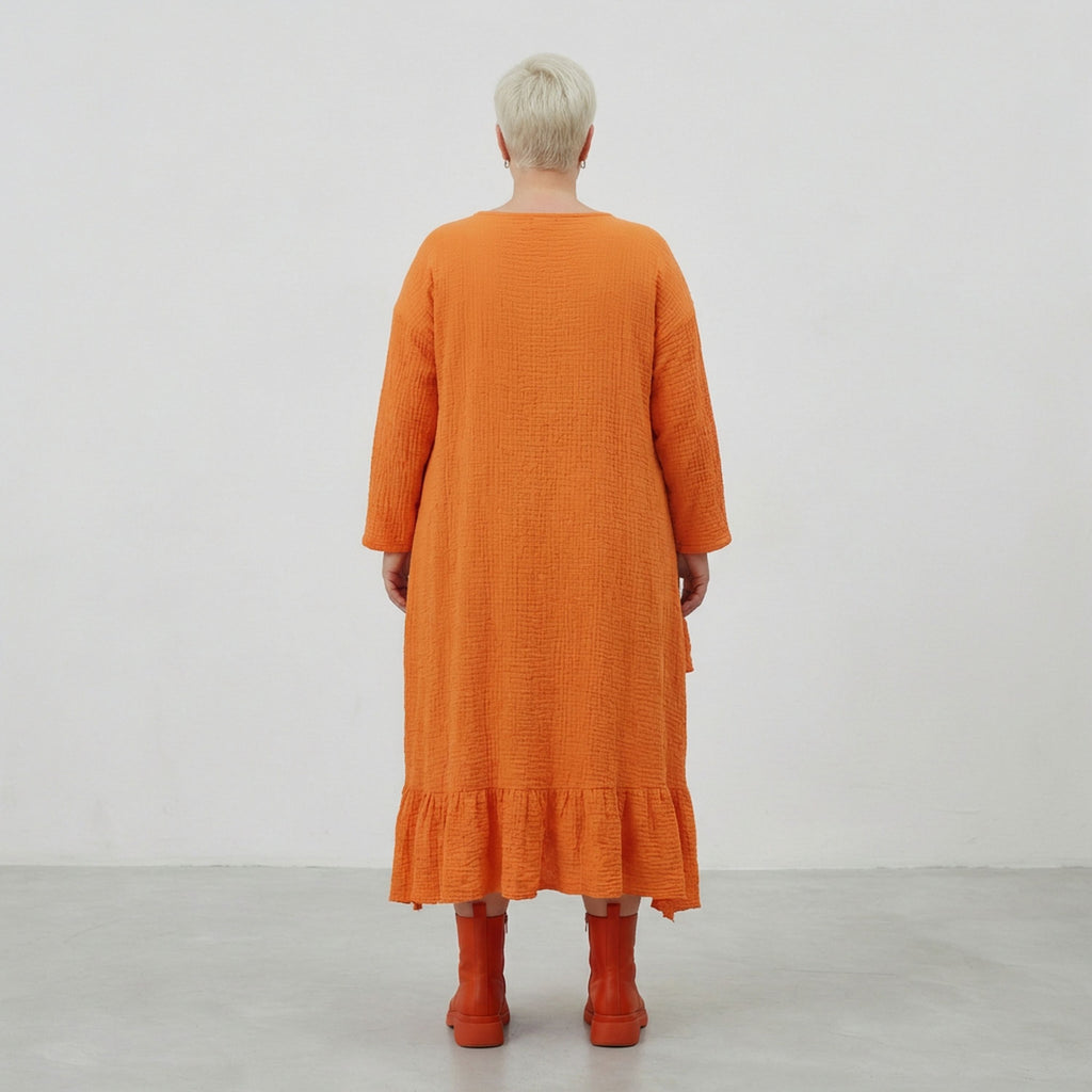 AKH Fashion 7024 Dress, Orange