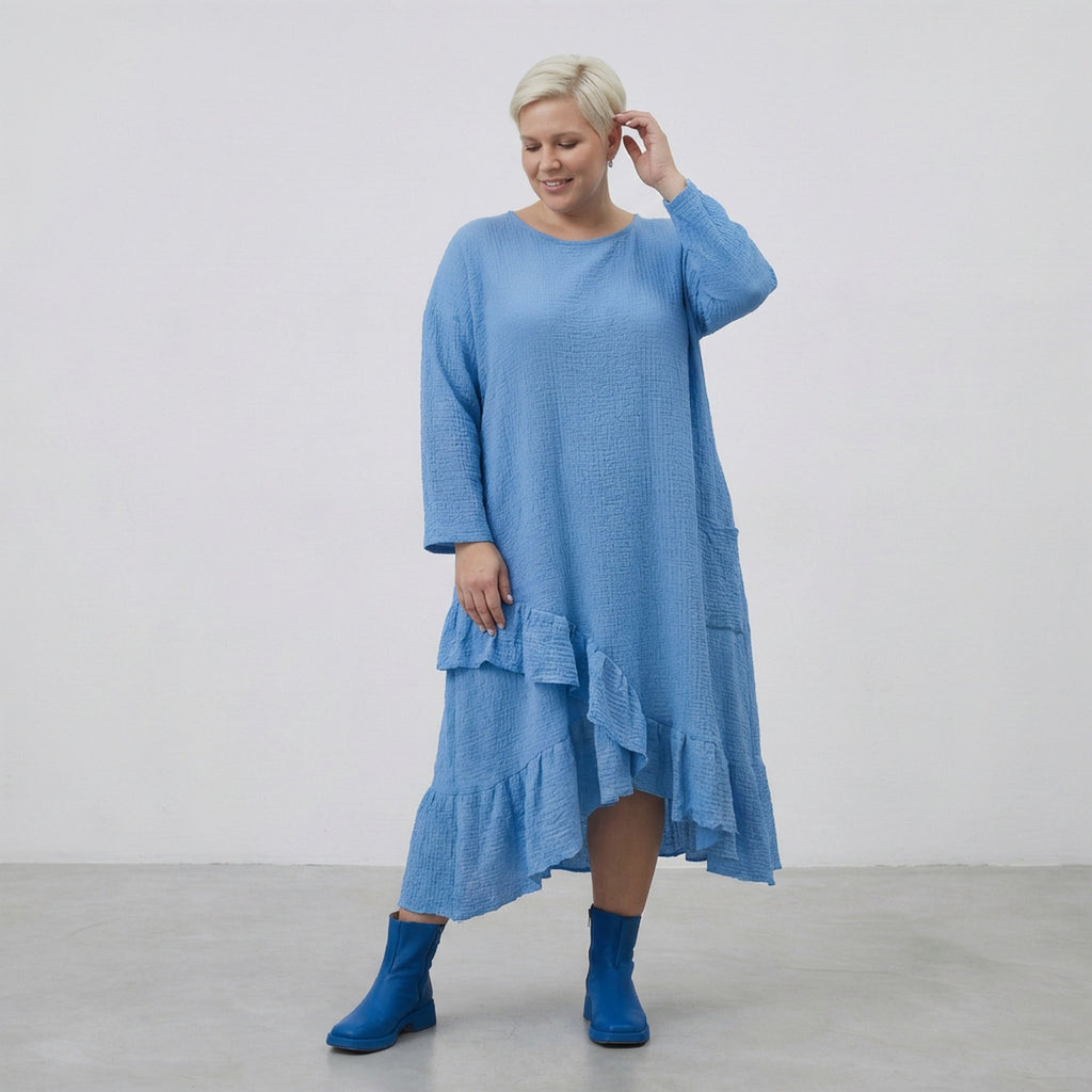 AKH Fashion 7024 Dress, Turquoise