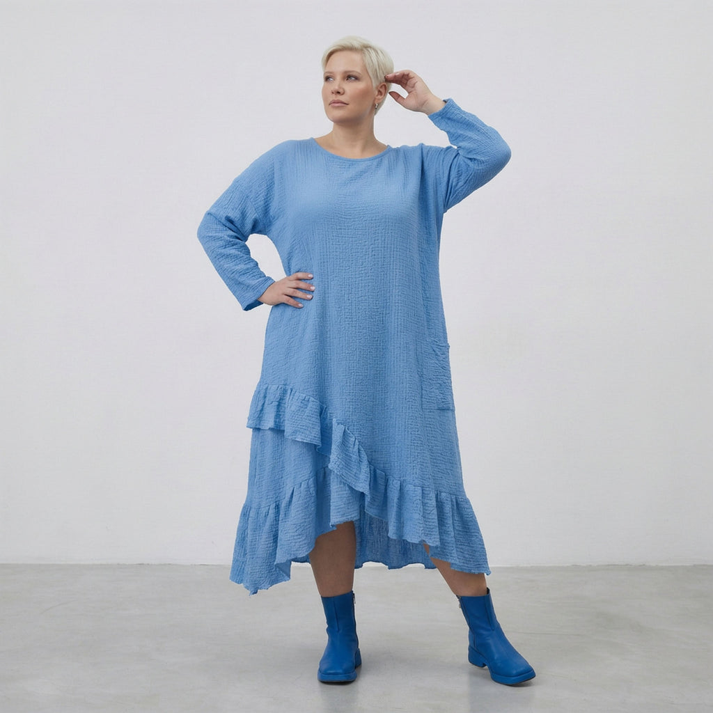 AKH Fashion 7024 Dress, Turquoise