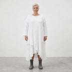 AKH Fashion 7024 Dress, White