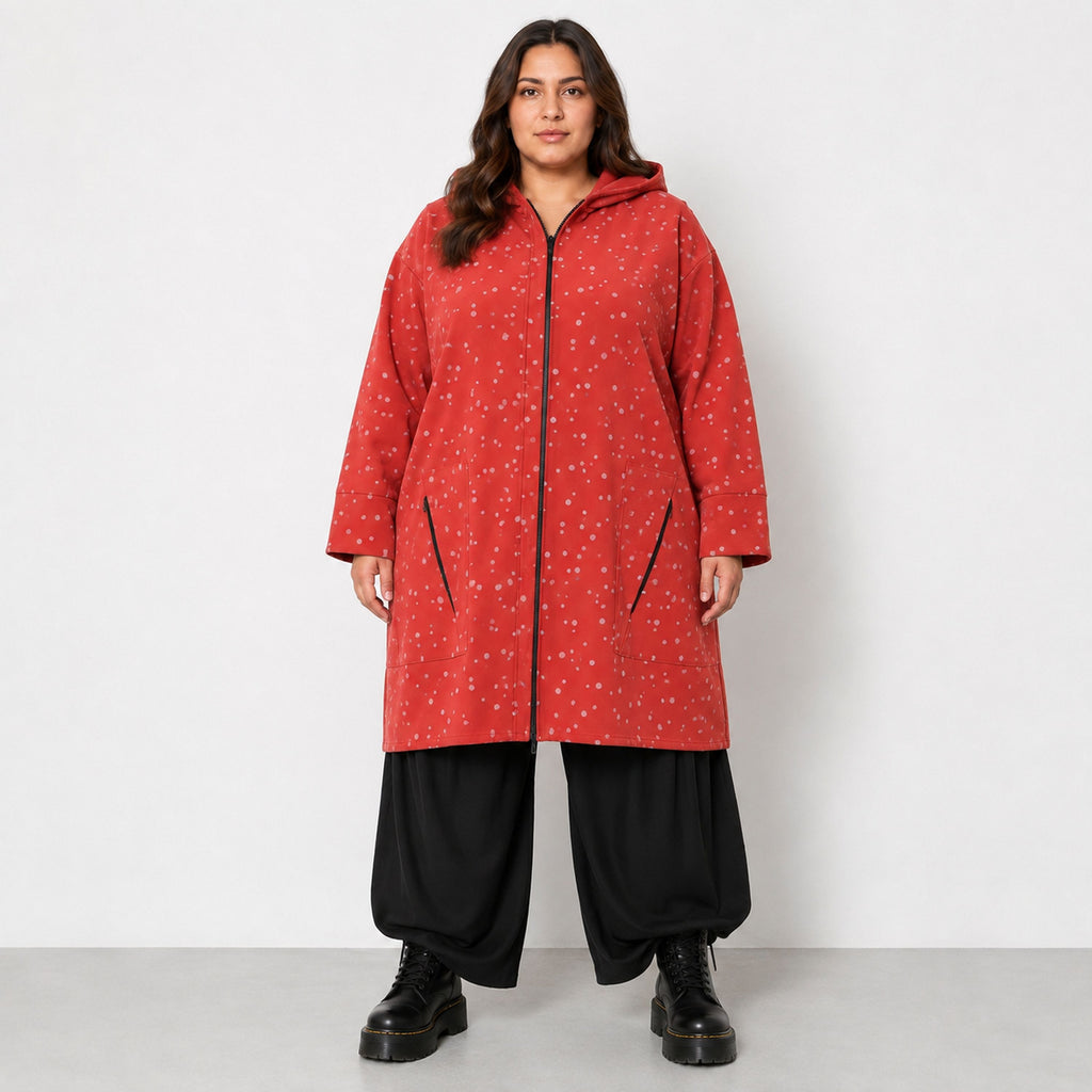 AKH Fashion · Coat · Momentum · 7035 · Red/Grey