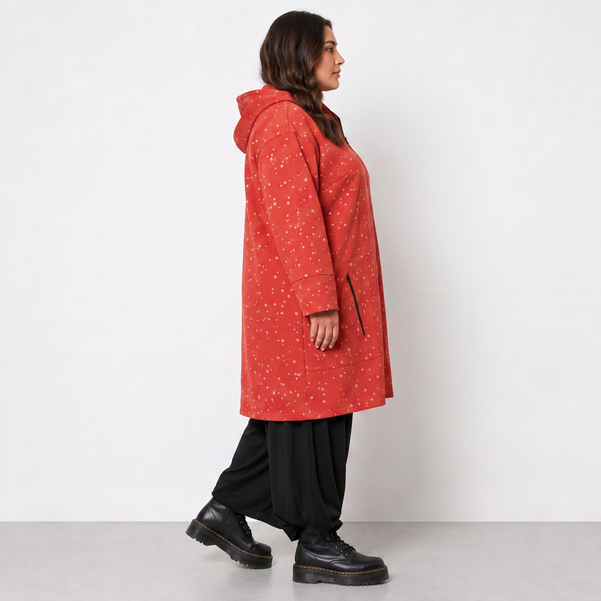 AKH Fashion · Coat · Momentum · 7035 · Red/Grey