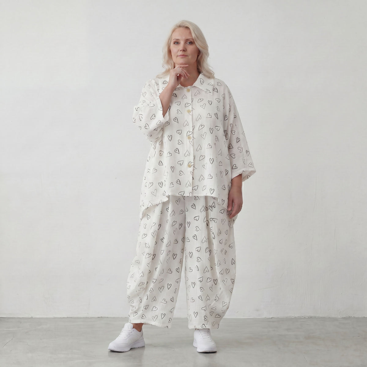 AKH Fashion · Bluse · MusiHeart · 7092 · WhiteHearts