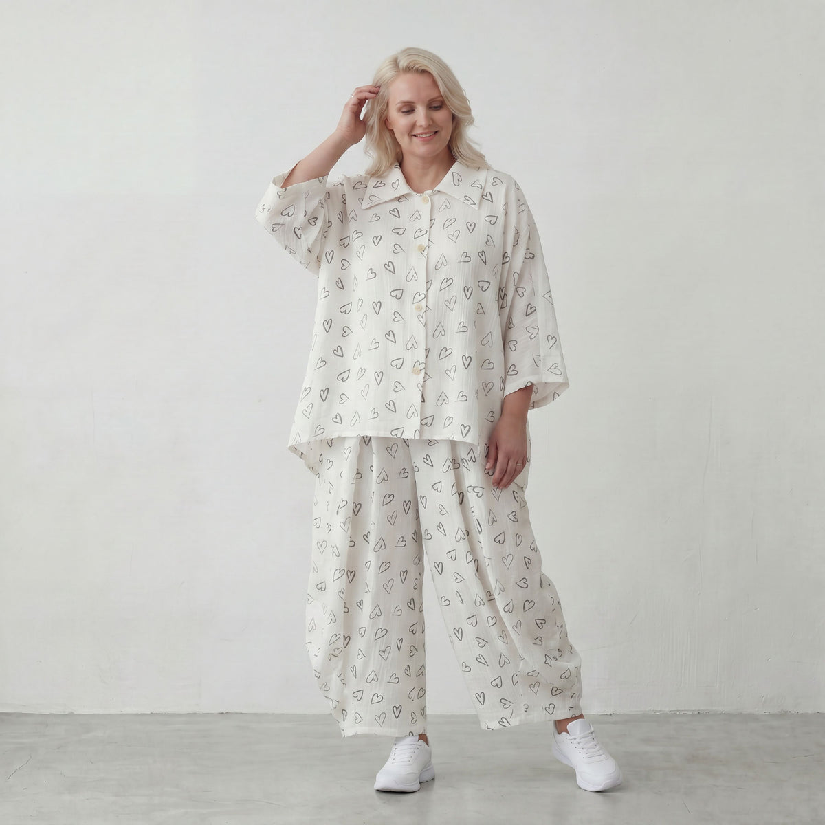 AKH Fashion · Bluse · MusiHeart · 7092 · WhiteHearts