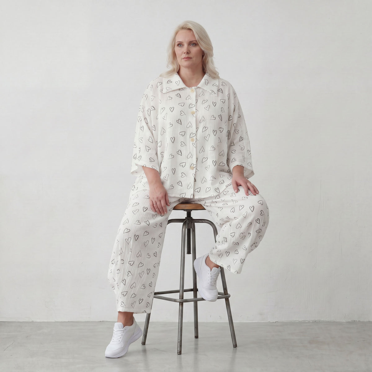 AKH Fashion · Bluse · MusiHeart · 7092 · WhiteHearts
