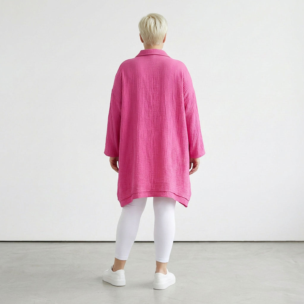 AKH Fashion 7110 Blouse, Fuchsia