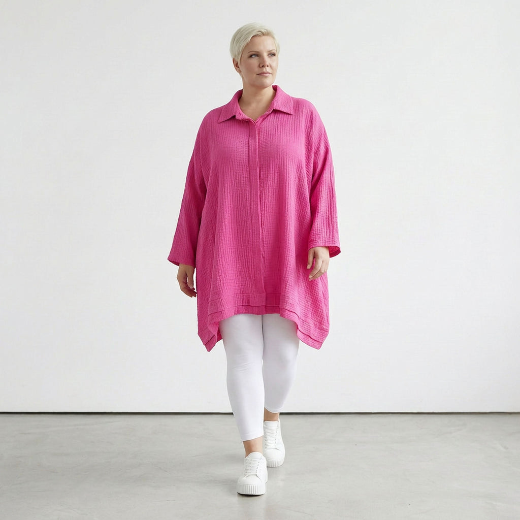 AKH Fashion 7110 Blouse, Fuchsia