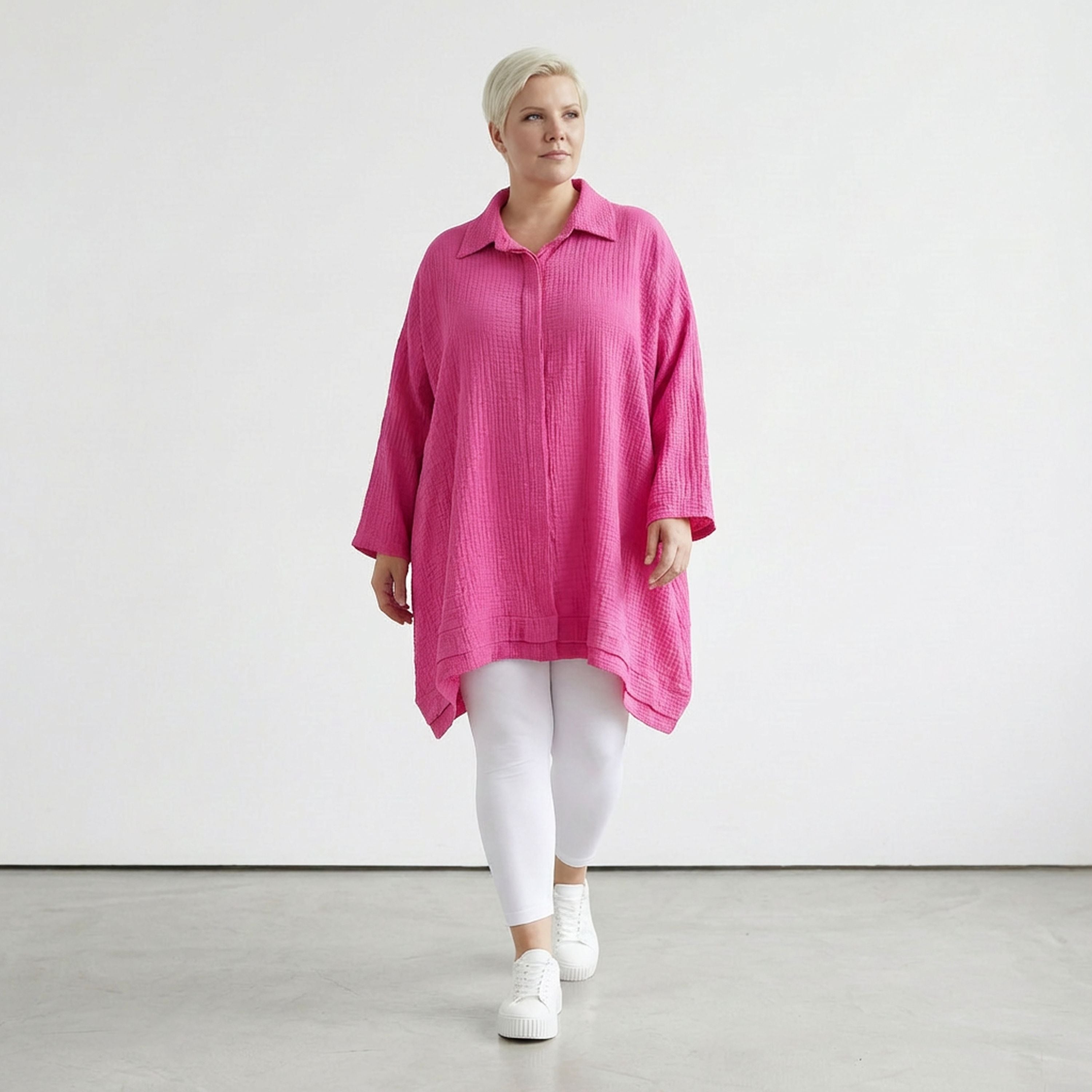 AKH Fashion 7110 Blouse, Fuchsia