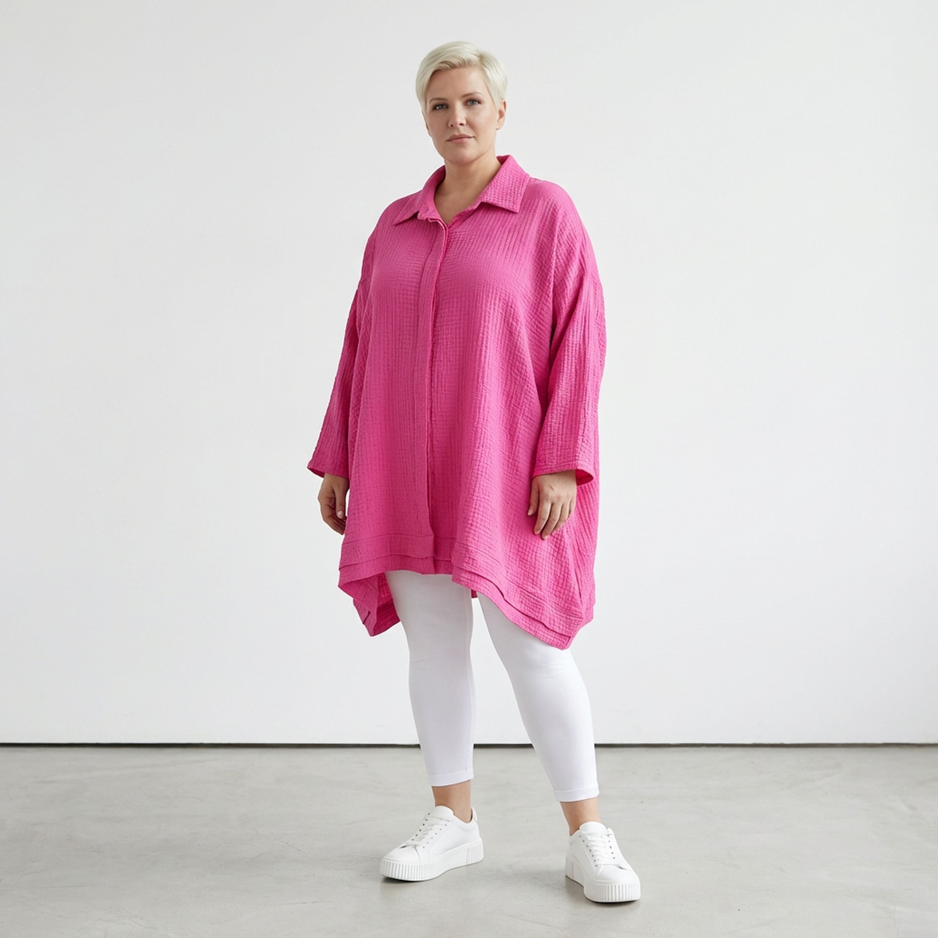 AKH Fashion 7110 Blouse, Fuchsia