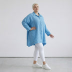 AKH Fashion 7110 Blouse, Turquoise