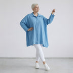 AKH Fashion 7110 Blouse, Turquoise
