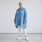 AKH Fashion 7110 Blouse, Turquoise