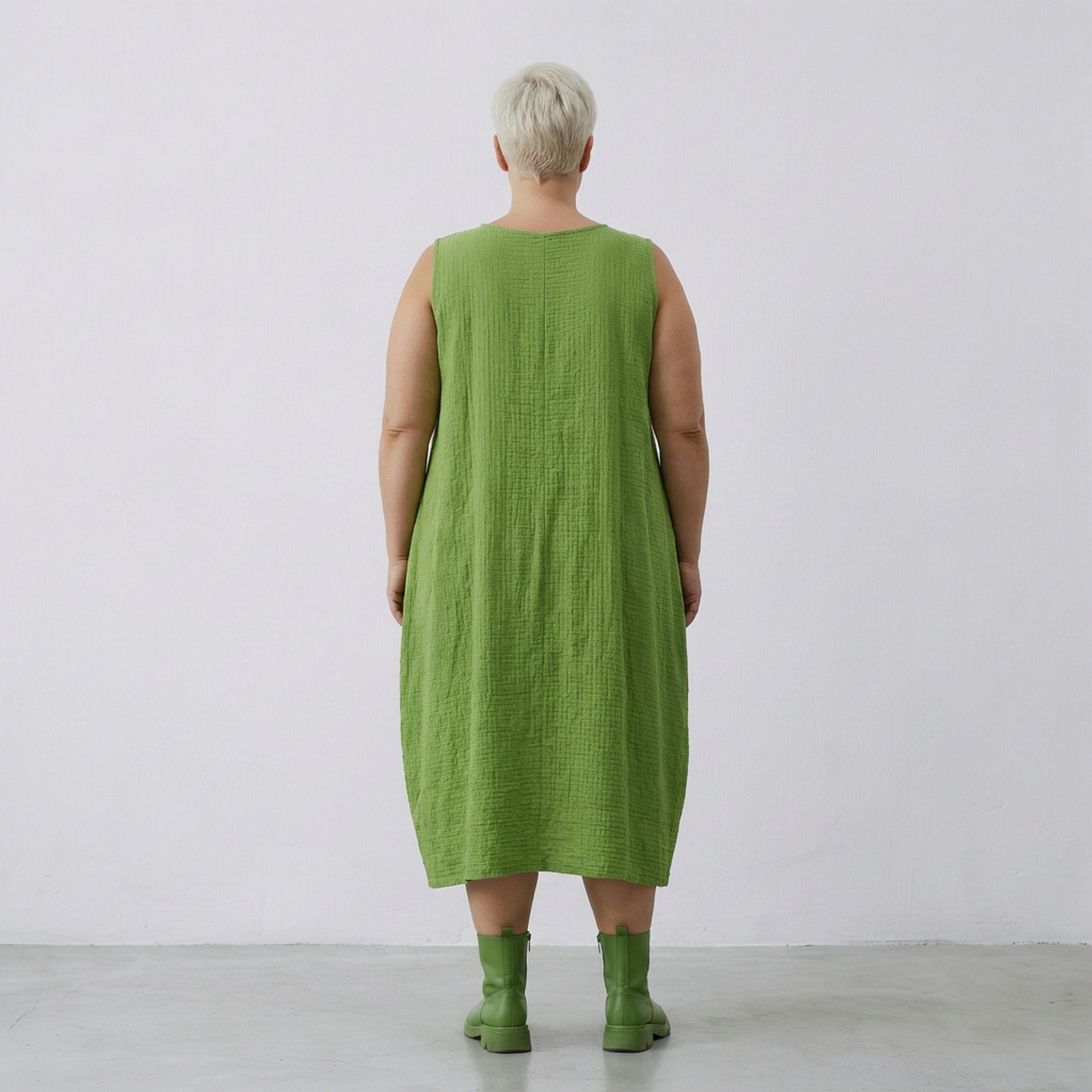 AKH Fashion 7118 Dress, Green