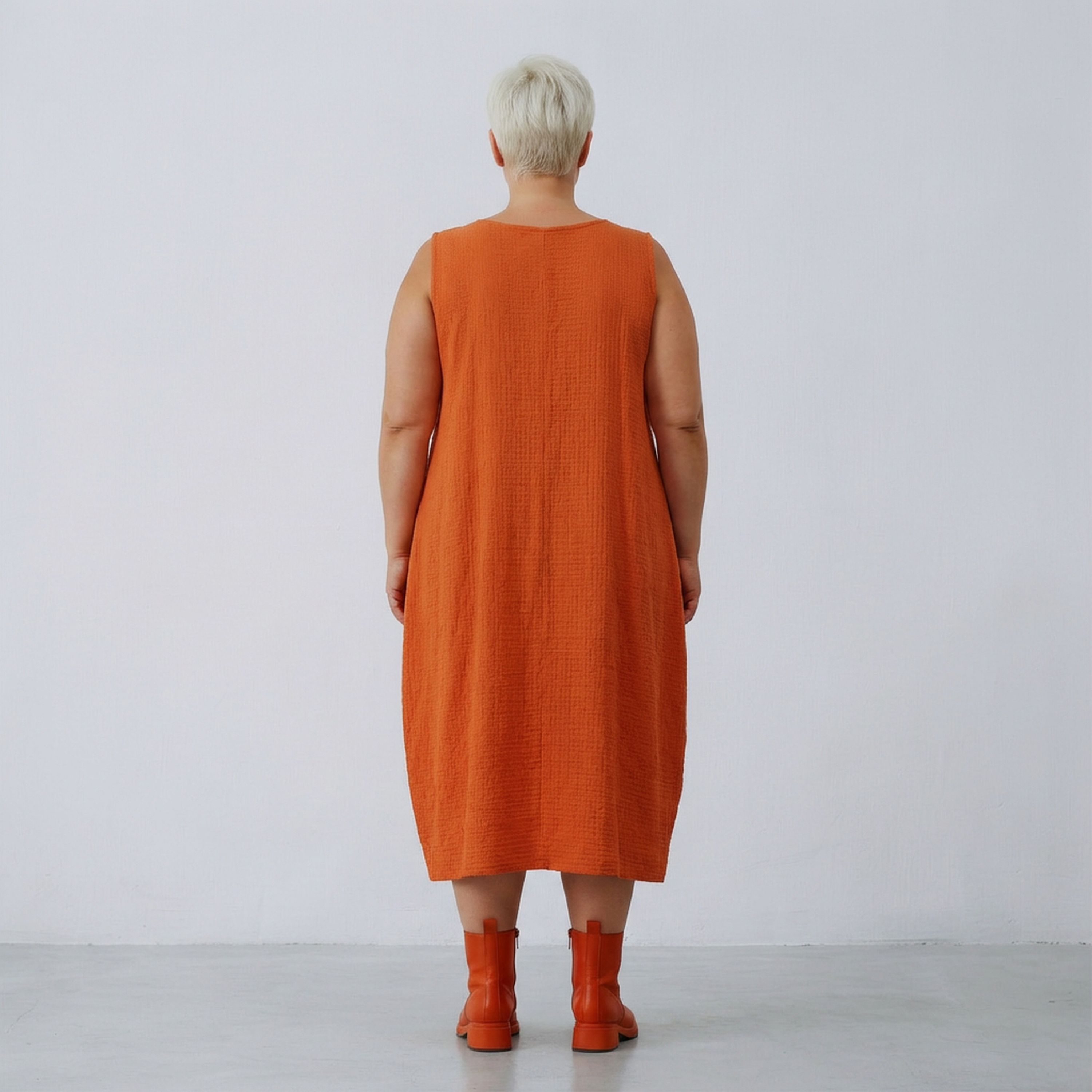 AKH Fashion 7118 Dress, Orange