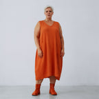 AKH Fashion 7118 Dress, Orange