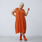 AKH Fashion 7118 Dress, Orange
