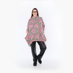 AKH Fashion Shirt 7123 Rihanna, Beige/Brown/Fuchsia
