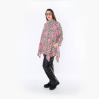 AKH Fashion Shirt 7123 Rihanna, Beige/Brown/Fuchsia