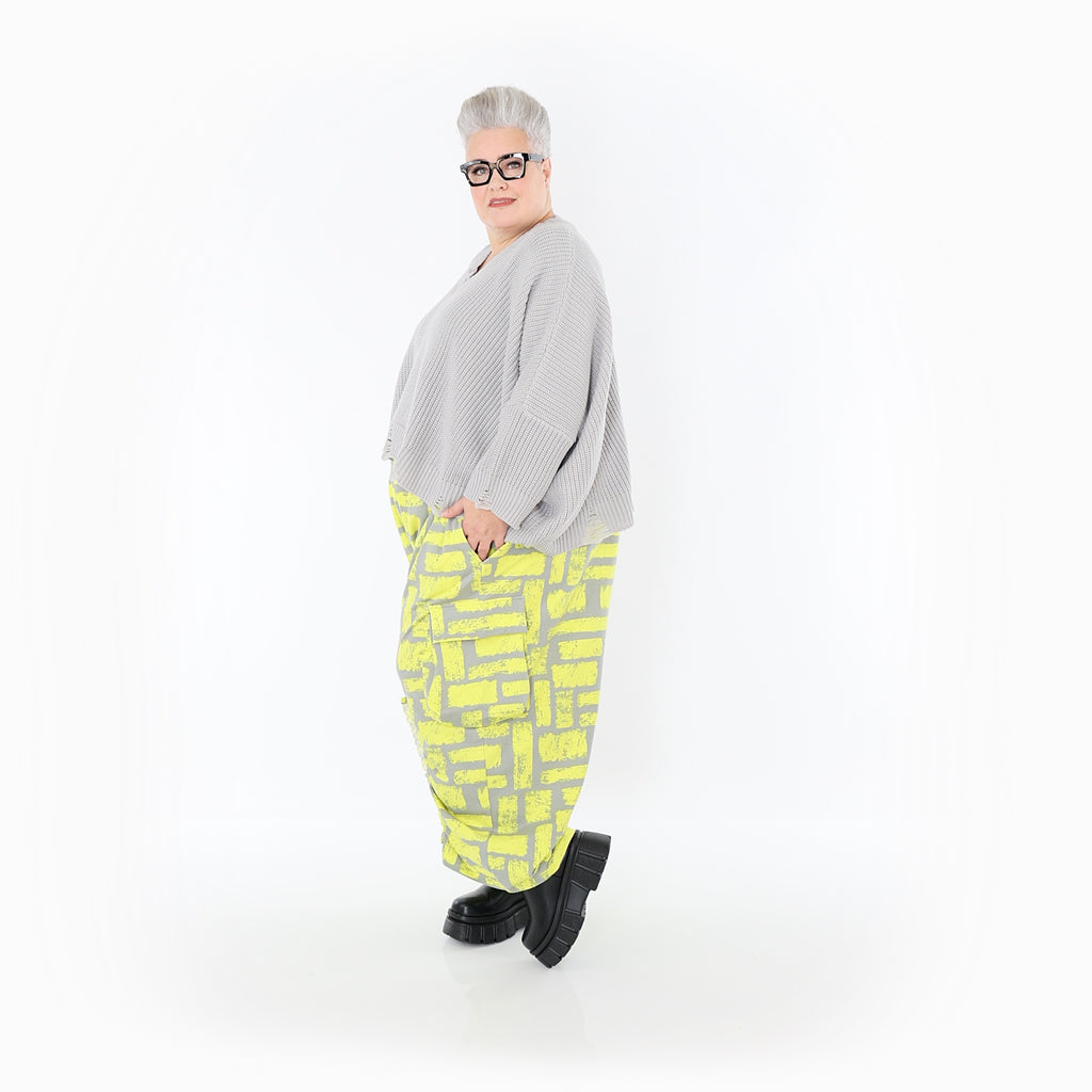 AKH Fashion · Hose · Limello · 7181 · Gelb/Grau