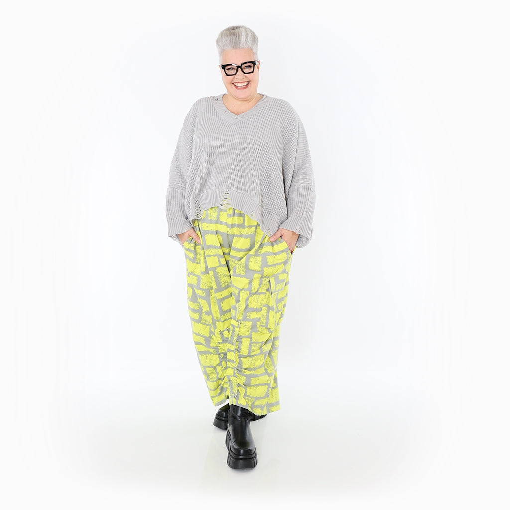 AKH Fashion · Hose · Limello · 7181 · Gelb/Grau