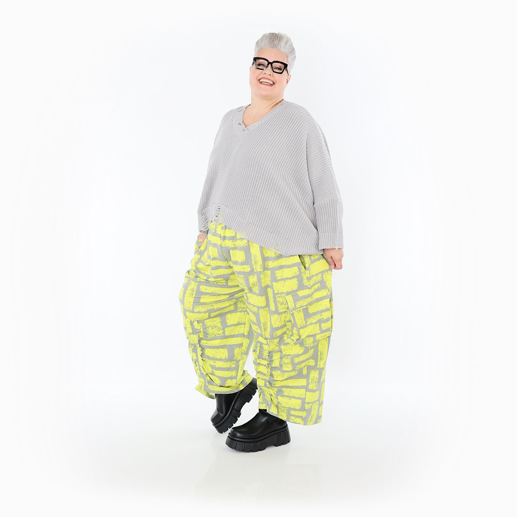 AKH Fashion · Hose · Limello · 7181 · Gelb/Grau