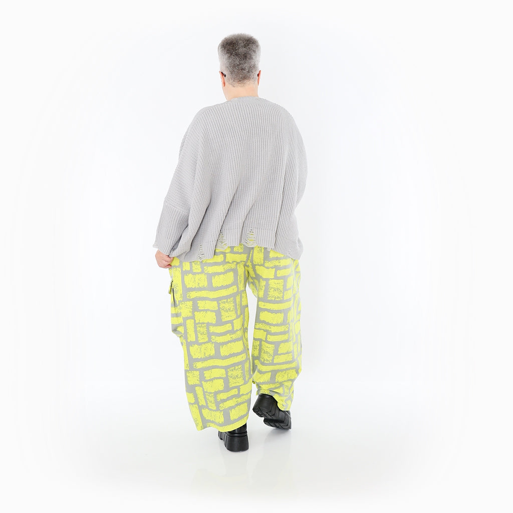 AKH Fashion · Hose · Limello · 7181 · Gelb/Grau