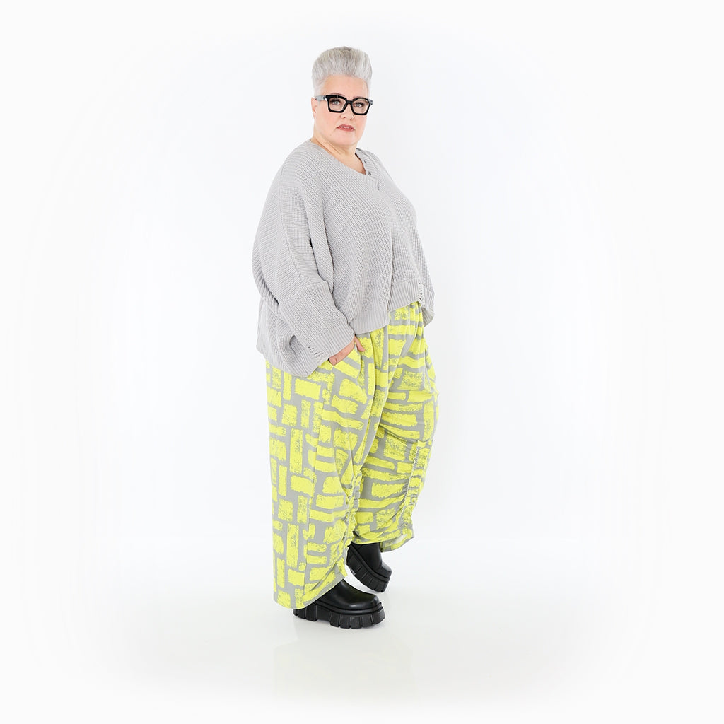AKH Fashion · Hose · Limello · 7181 · Gelb/Grau